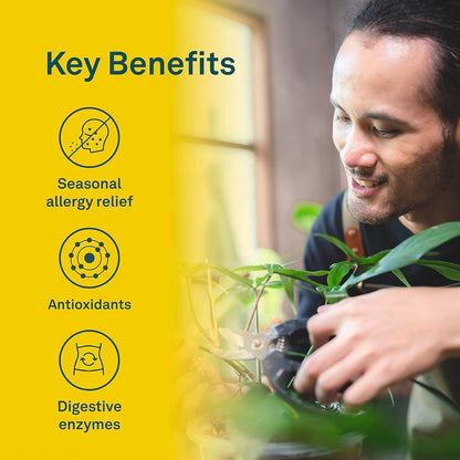 Organika 加拿大製造槲皮素與鳳梨蛋白酶 - 高可用性，支持免疫系統，支持過敏和發炎 - 60 片