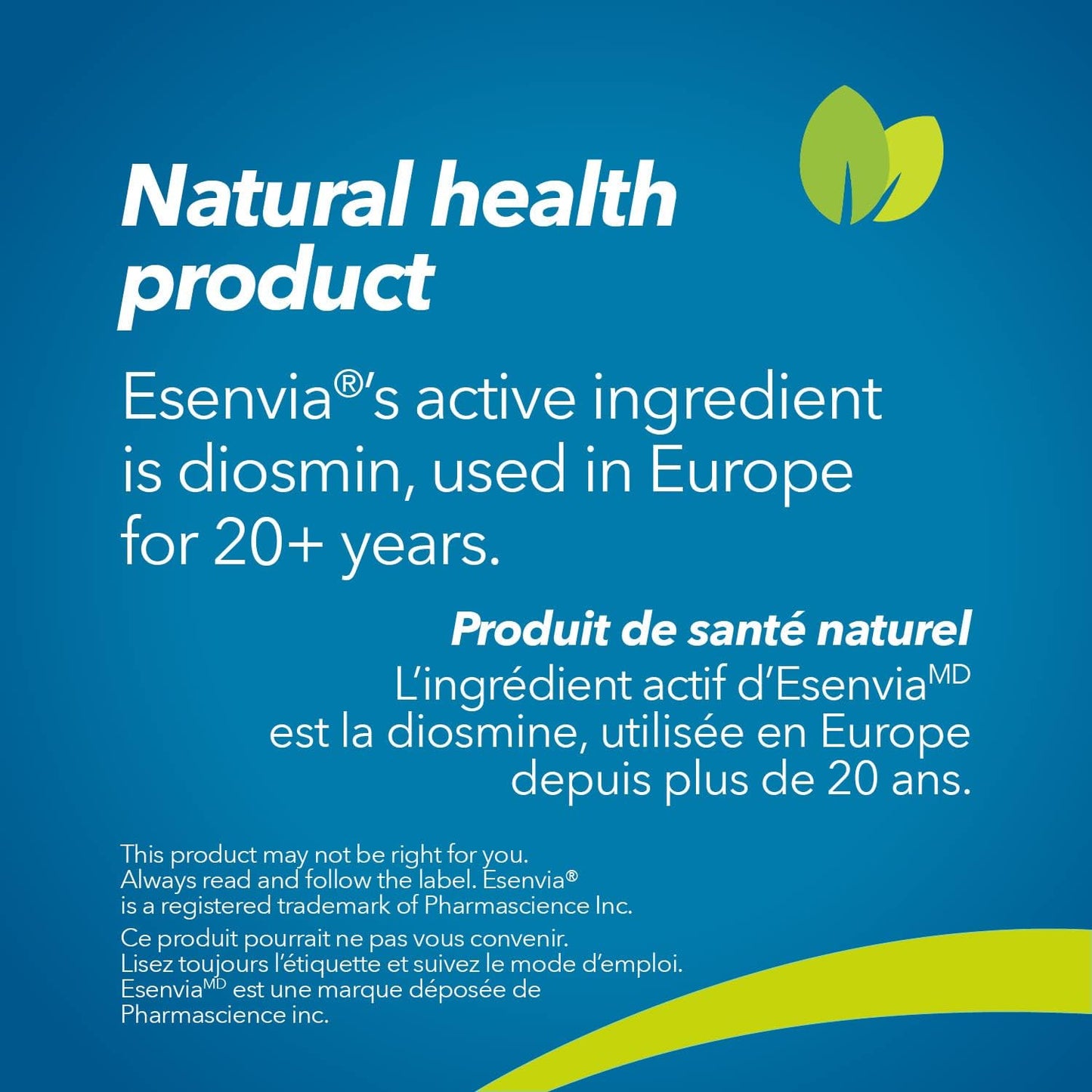 Esenvia 腿部慢性静脉功能不全缓解片 34 克 - 有助于缓解静脉曲张、蜘蛛静脉、腿部沉重、疼痛、肿胀、灼热感的体征和症状 - 30 片