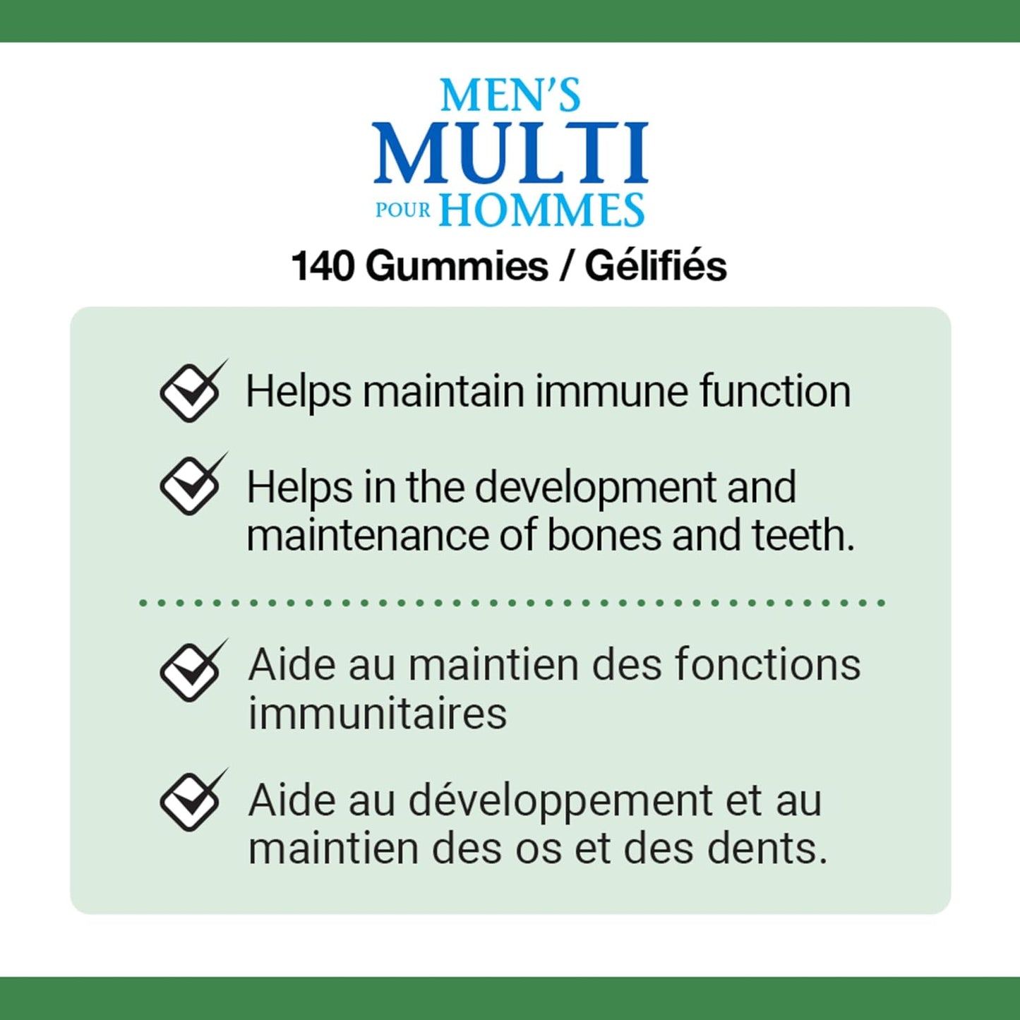 Nature's Bounty 男士复合维生素软糖，140 粒