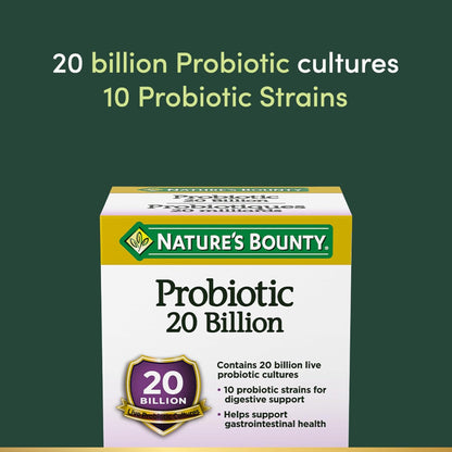 自然之宝益生菌，200亿活性菌，消化支持，胶囊，30克