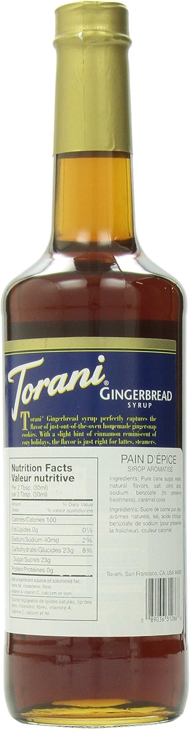 Torani 姜饼风味糖浆 750 毫升
