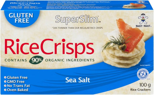 Superslim 超薄脆米 100g（12 包）海盐味，海盐味，1200 克