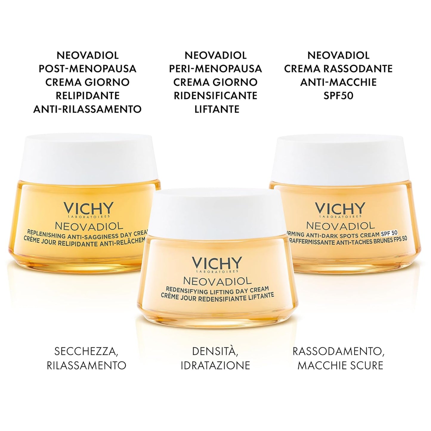 薇姿Neovadiol Peri更年期面霜，适合50岁以上女性，适合中性或干性肌肤，50毫升。蕴含透明质酸、烟酰胺和Proxylane的丰盈面部保湿霜，可有效淡化皱纹，提升肌肤弹性。