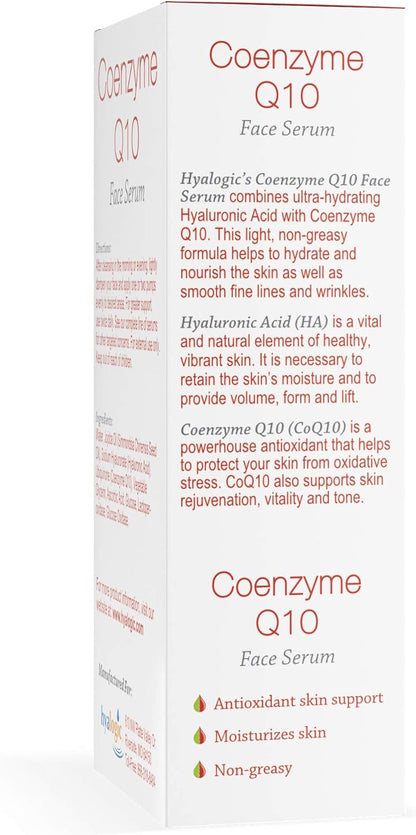 Hyalogic Episilk Coenzyme Q10 Serum w/Hyaluronic Acid for Collagen Support | Visible Firming Facial Serum for Dry Skin | Skin Rejuvenation - Antioxidant Serum (1 fl oz)