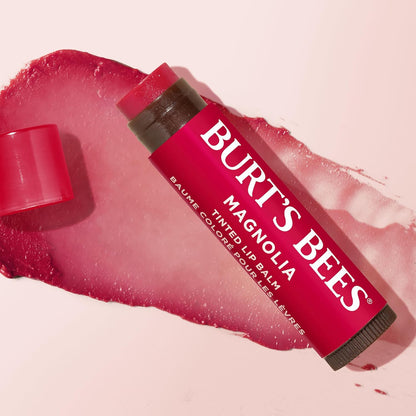Burt's Bees 100% 天然有色润唇膏，木兰与乳木果油 - 1 管 1 支