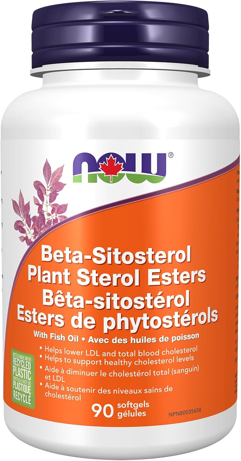 NOW Supplements，β-谷甾醇植物固醇，含 CardioAid-S 植物固醇酯和添加魚油，90 粒軟膠囊