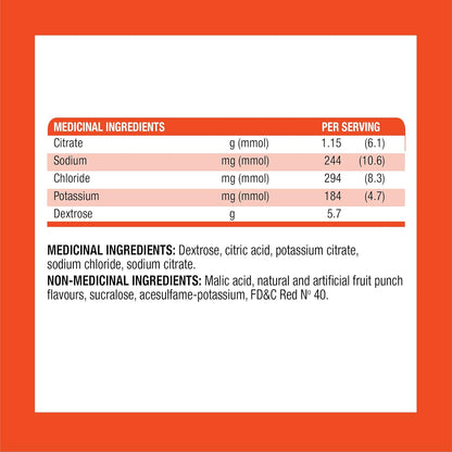 Pedialyte, 電解質粉棒，口服補液鹽，水果混合口味，8 x 8.5 克，電解質粉包