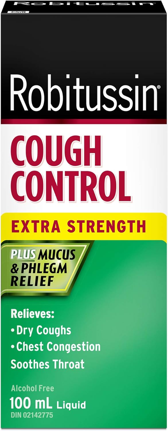 Robitussin Cough Control, Extra Strength, Cherry Flavor 100ml