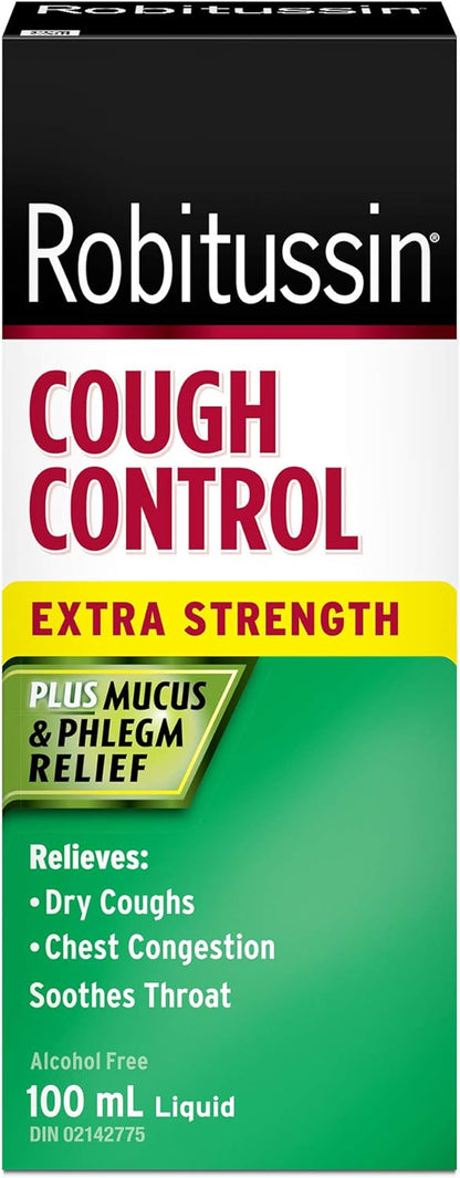 Robitussin Cough Control, Extra Strength, Cherry Flavor 100ml