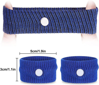 晕车腕带，3 对晕车、晕船、晕机、防恶心旅行手环（3 种颜色）