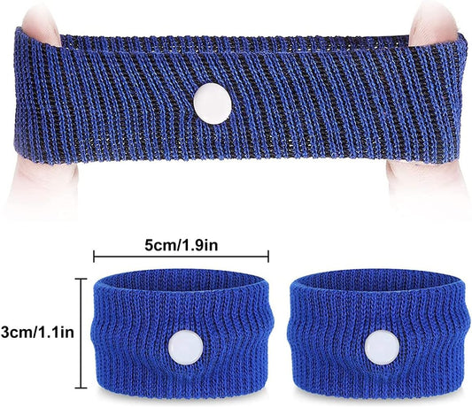 晕车腕带，3 对晕车、晕船、晕机、防恶心旅行手环（3 种颜色）