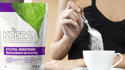 Krisda Xylitol Spoonable Natural Sweetener, 454 grams