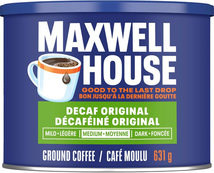 麦斯威尔脱因咖啡粉，631克罐装