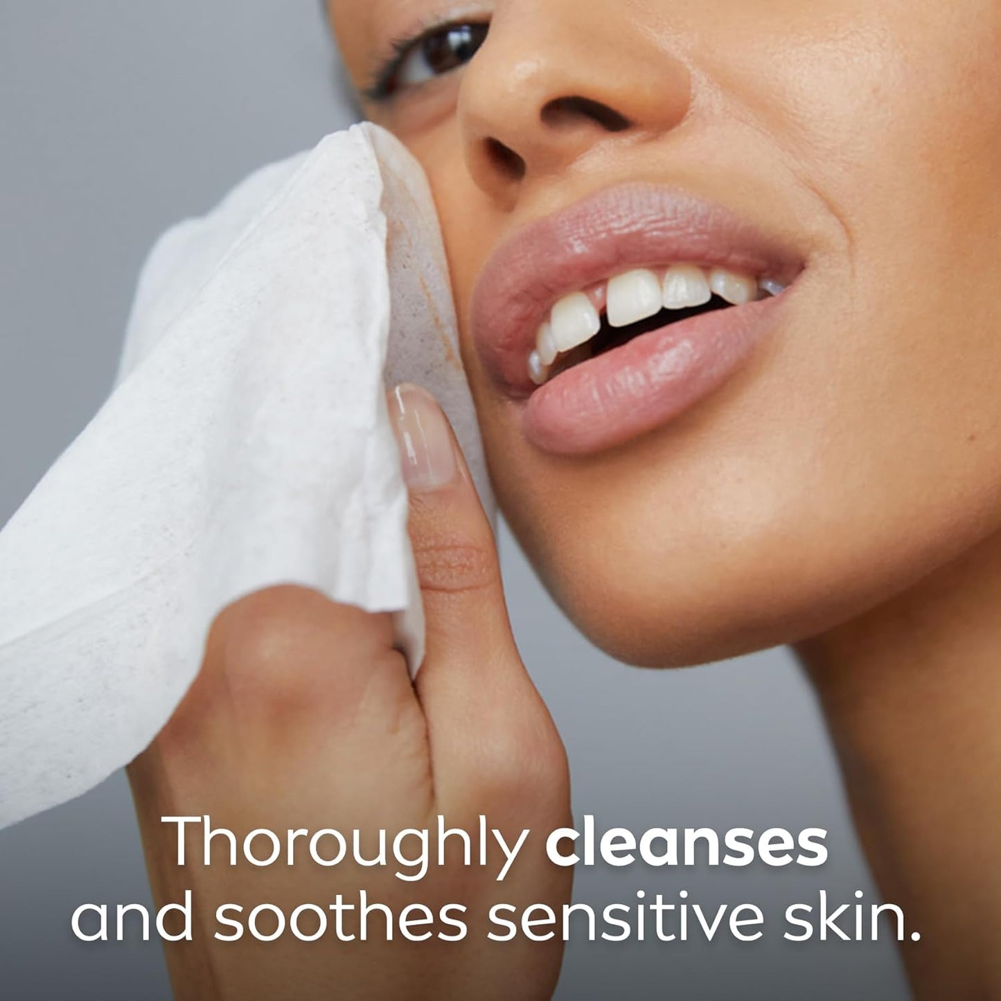 NIVEA 3-in-1 Biodegradable Face Cleansing & Makeup Removing Wipes for Sensitive Skin, 40 Wipes