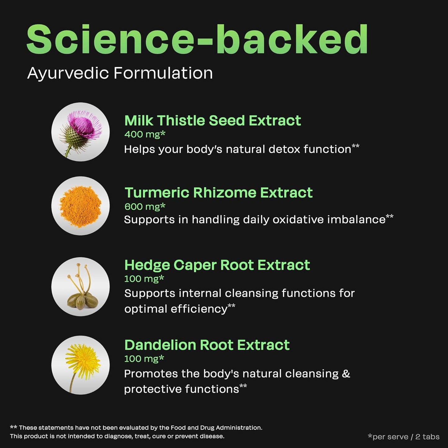 Auric 草本护肝补充剂 | 奶蓟草（水飞蓟素）、姜黄、大蒜、生姜，有益于肝脏健康 | 先进的排毒清洁配方，有效促进肝脏健康 | 100 片