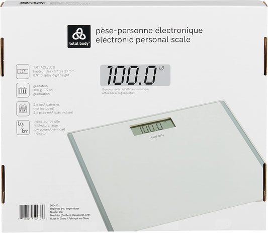 Total Body Ultra Slim Electronic Scale - Precision Design, Accurate Weight Tracking, LCD Display, Auto-On/Off, 150 kg Capacity, Sleek Modern Health Monitoring