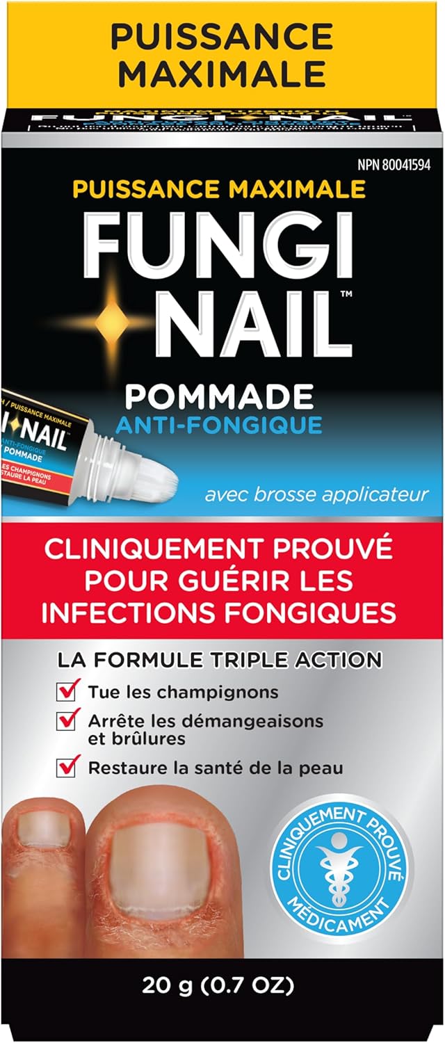 Fungi-Nail 抗真菌软膏，0.7 液体盎司 - 可杀死导致灰指甲和足癣的真菌，含 25% 十一烯酸，经临床验证可治愈真菌感染