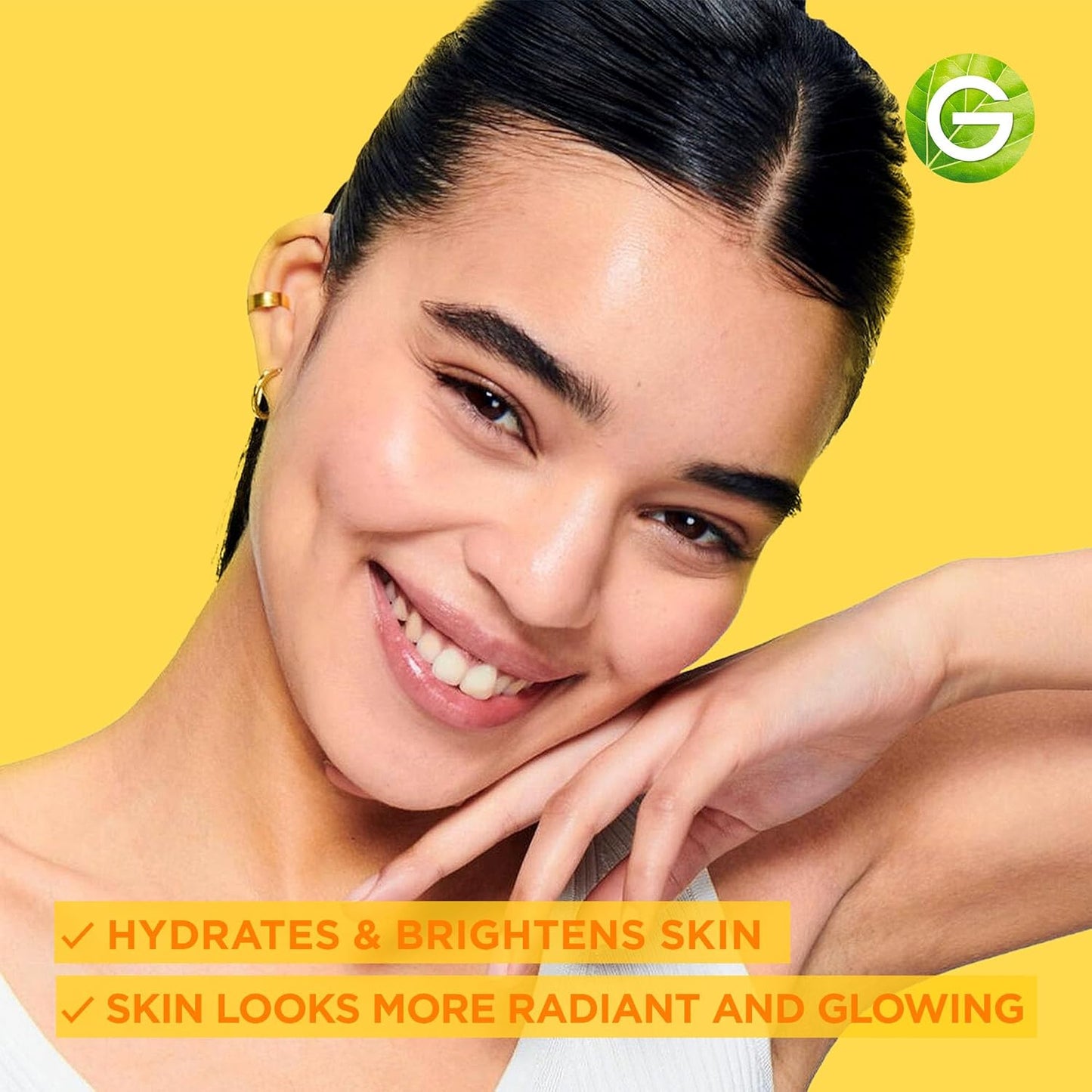 Garnier Vitamin C Cream Cleanser, Foaming Face Wash and Makeup Remover, Hydrates and Brightens Skin, Formulated With Glycerin, Without Sulfates, Dermatologically Tested, For Men and Women, 250ml