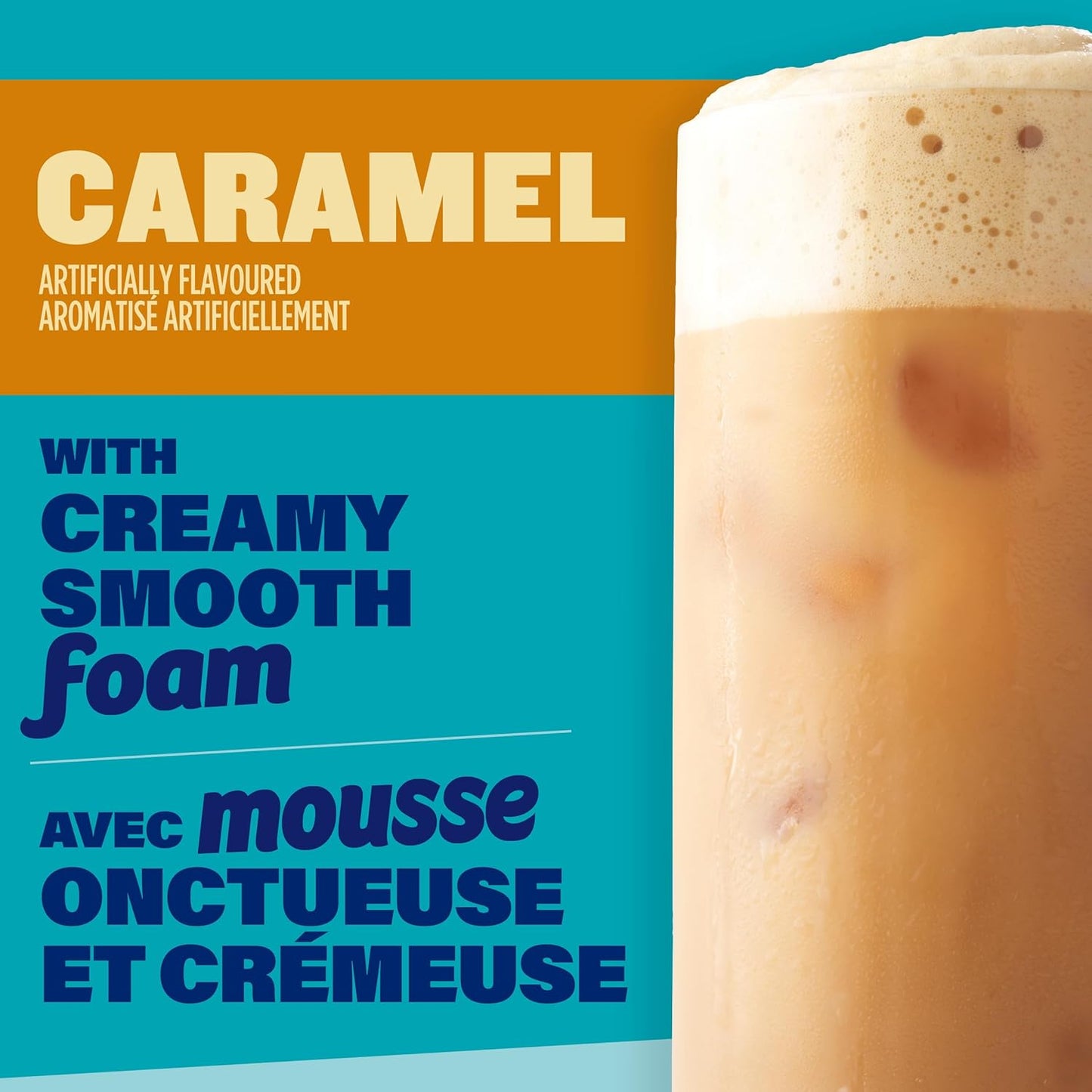 麦斯威尔 165 克冰焦糖拿铁加泡沫速溶咖啡饮料粉，6 支装