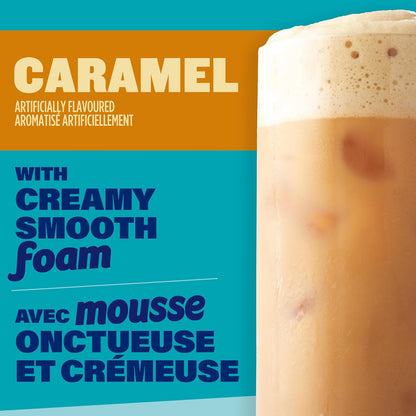 麦斯威尔 165 克冰焦糖拿铁加泡沫速溶咖啡饮料粉，6 支装