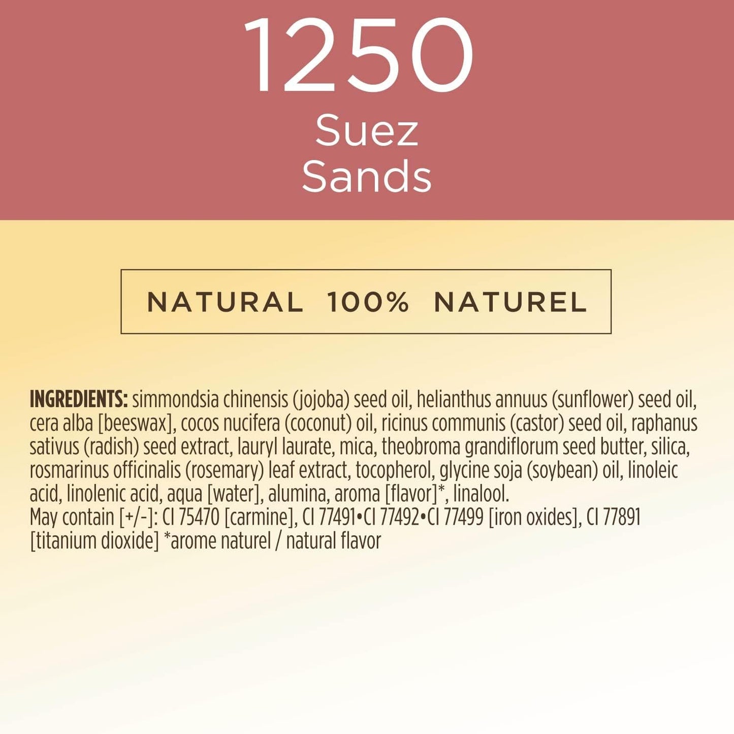 Burt's Bees 100% 天然全亮唇颊两用棒，苏伊士沙色，1 支，9.07 克