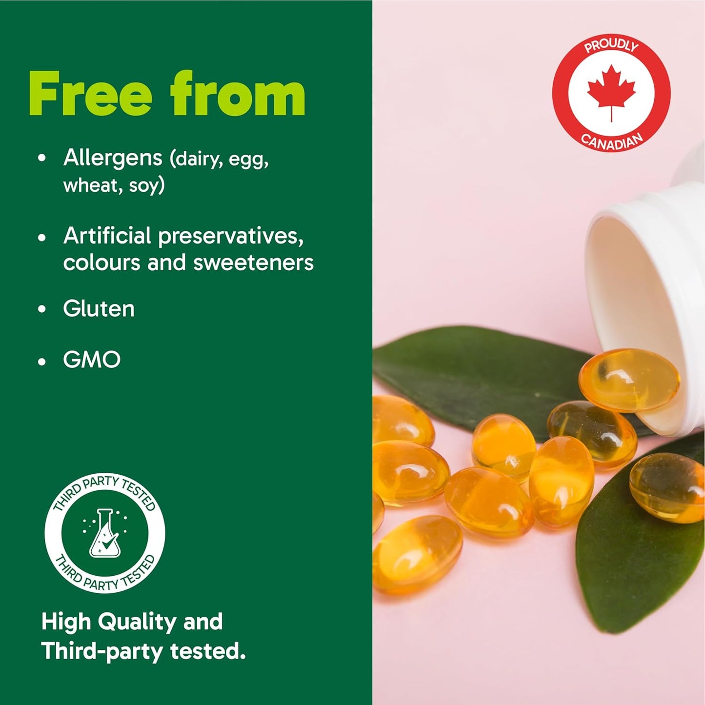 Organika Krill Oil- Sustainable Source from Antarctica, High Absorption of DHA and EPA Omega 3, Brain and Heart Support- 90sftgl