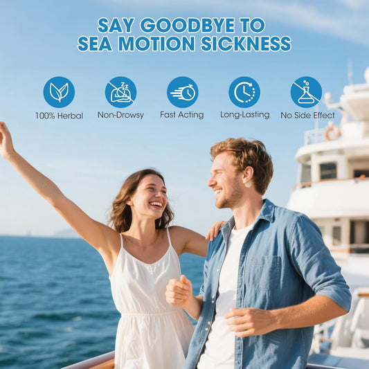 MQXUNMI Sea Sickness Patch for Cruise, 28 Count Motion Sickness Patches- Relieves Dizziness from Seasickness and carsickness, Suit for Travel of Car and Boat Rides, Cruise and Airplane