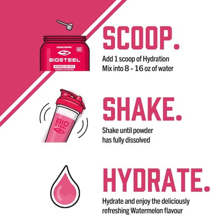 BioSteel 补水混合物 | 白色冷冻（45 份）+ 西瓜（20 份）零糖补水饮料混合物