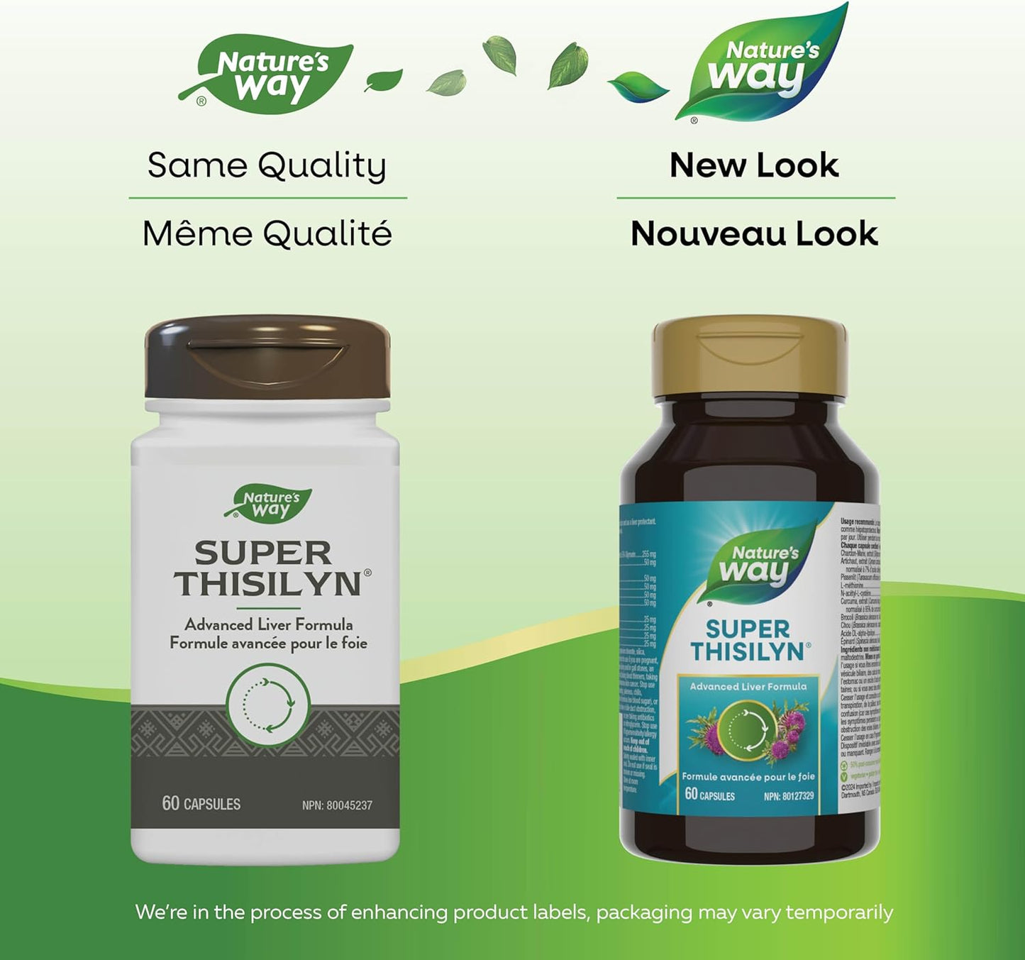 Nature's Way Super Thisilyn 健康补充剂 – 奶蓟提取物，支持肝功能 – 抗氧化剂来源 – 60 粒素食胶囊