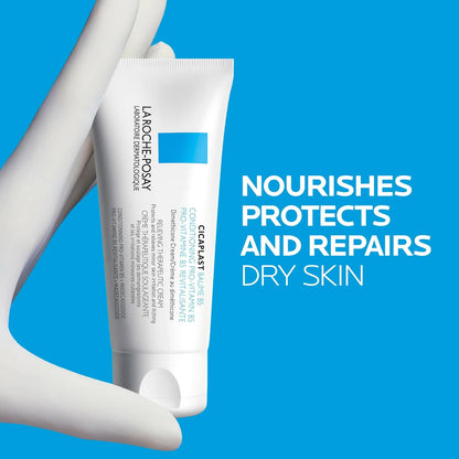 La Roche-Posay Cicaplast Baume B5 Dry Skin Repair Multipurpose Balm Moisturizer & BUNDLE with Lip Balm, For Babies, Children, Adolescents & Adults. Suitable For Sensitive Skin & Fragrance-free