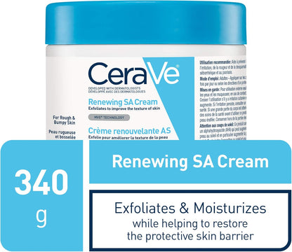 CeraVe Renewing SA Cream 340g + CeraVe Salicylic Acid Cleanser (Series SA Smoothing BHA)