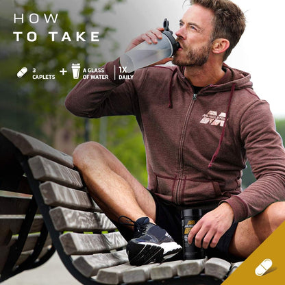 MuscleTech 男士睾酮促进剂、MuscleTech AlphaTest、男士蒺藜、男士强效 ATP 和睾酮促进剂、提升游离睾酮和 ATP 水平，90 粒胶囊 - 包装各异