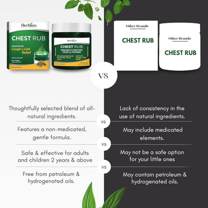 Herbion Naturals 胸部按摩膏，3.5 液体盎司 - 局部镇痛剂；缓解咳嗽、鼻塞和胸闷；舒缓拉伤、扭伤和关节炎引起的疼痛和酸痛