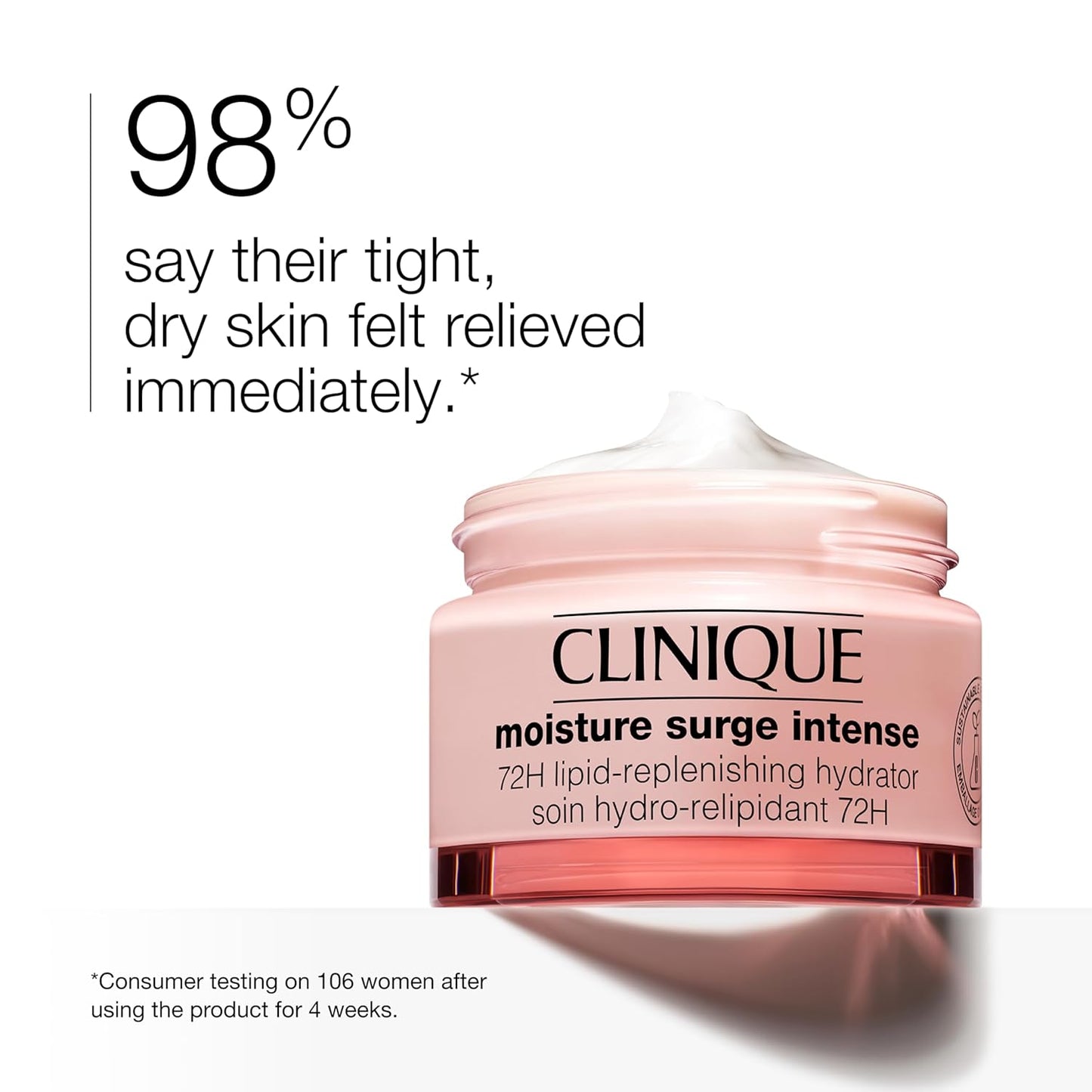 Clinique Moisture Surge Intense 72H Lipid-Replenishing Hydrator Face Moisturizer With Aloe Water + Cica | Hydrating + Moisturizing
