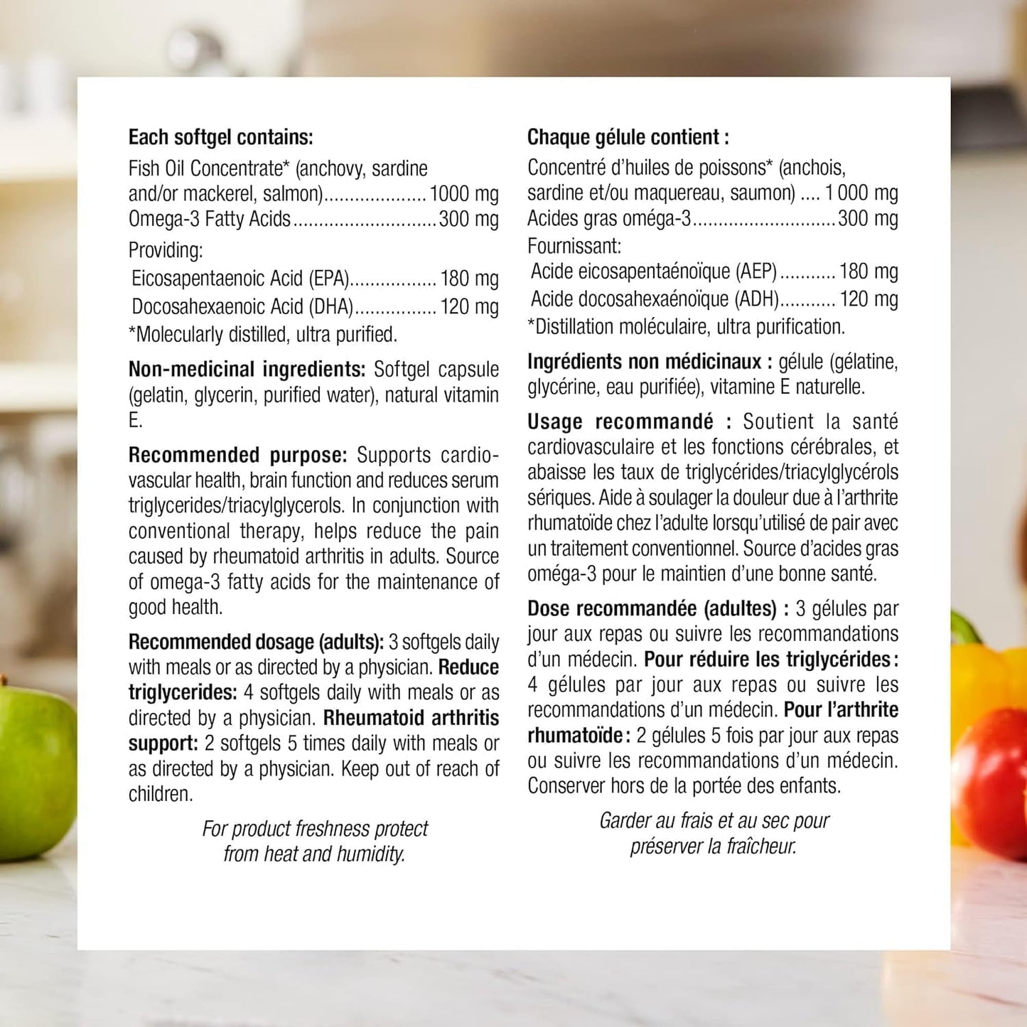 Webber Naturals 维生素 B12 1200 微克，定时释放，150 片，Omega-3 鱼油 1,000 毫克，210 粒软胶囊，支持心血管健康和大脑功能