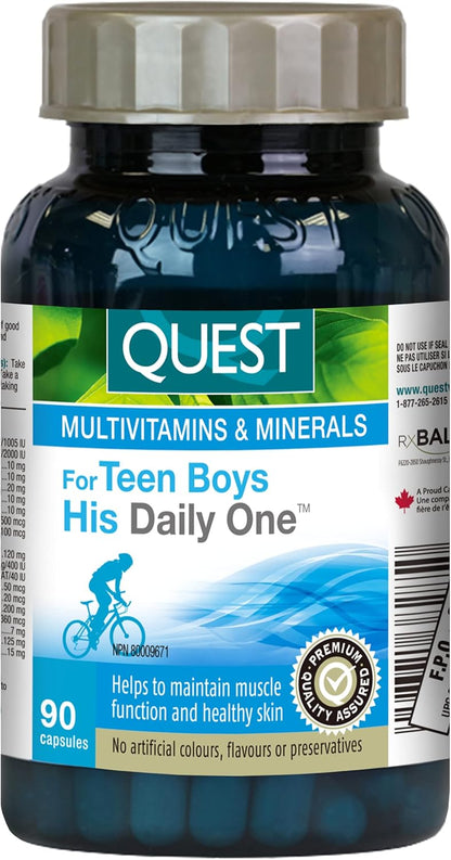 Quest® His Daily One™ for Teen Boys (90 Capsules)
