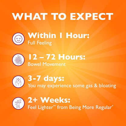 Metamucil, 每日车前子壳粉补充剂，无糖，四合一膳食纤维，促进消化健康，橙味顺滑饮料，180 份