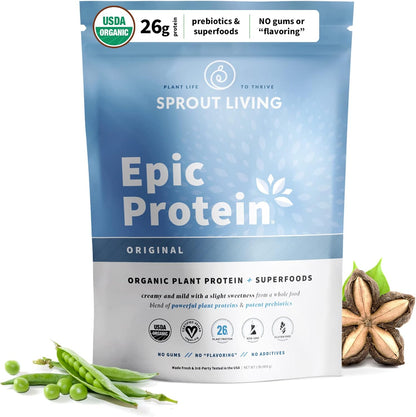 Sprout Living Epic Protein Powder Original 1 lb, original, 1-pound