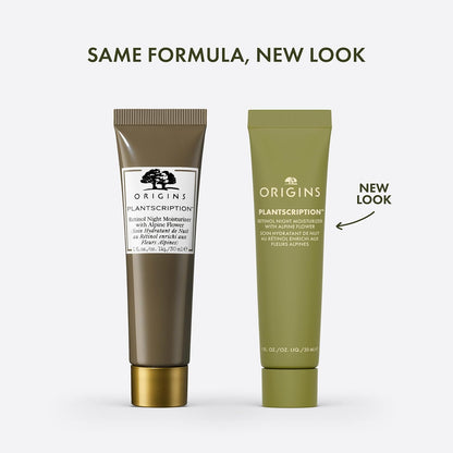 Origins Plantscription Retinol Night Moisturizer | Visibly Diminishes Lines, Pores & Uneven Skin Tone | With Peptide & Retinol, 30 ml