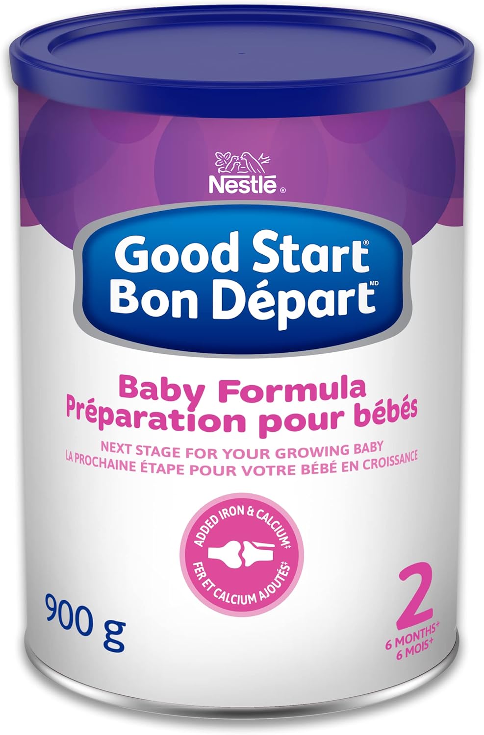 GOOD START PLUS 2 婴儿配方奶粉，适用于 6 个月以上的婴儿，添加铁和钙，含 DHA、益生菌和 2'-FL，1.02 千克 & START 2 婴儿配方奶粉，6 个月以上，900 克