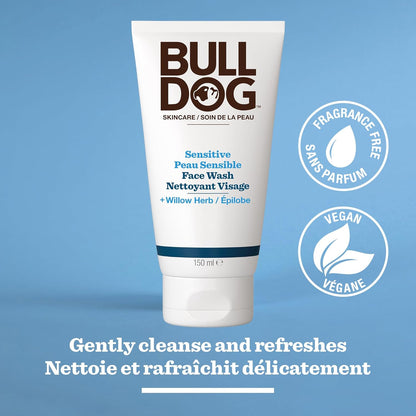 Bulldog Skincare Sensitive Skin Face Wash for Men, 150 mL