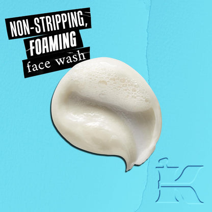 Kiehl's 超保濕無油潔面乳，適用於油性至中性肌膚的泡沫潔面乳，明顯減少多餘油脂，含沙漠植物和檸檬果提取物，不含防腐劑，無香料