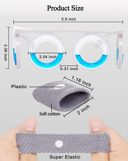 LSYEE 防晕动眼镜、晕动带（随机颜色）、晕动贴、止吐药、成人或儿童三合一套装