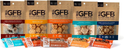 無麩質棒 GFB 蛋白質塊，無麩質，非基因，花生醬，113 克