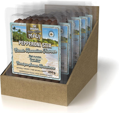 原装毛伊岛意大利辣香肠 8 包。250 克 X 8 袋（纸板盒）100% 加拿大制造