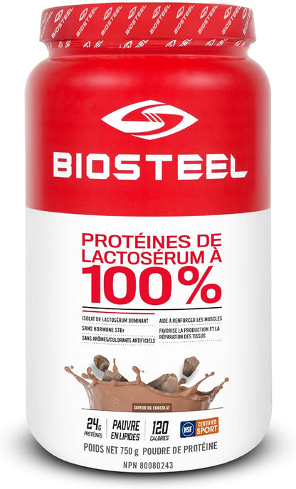 BioSteel 100% 乳清蛋白粉（巧克力味）+ BioSteel Sport Greens 粉（石榴味）