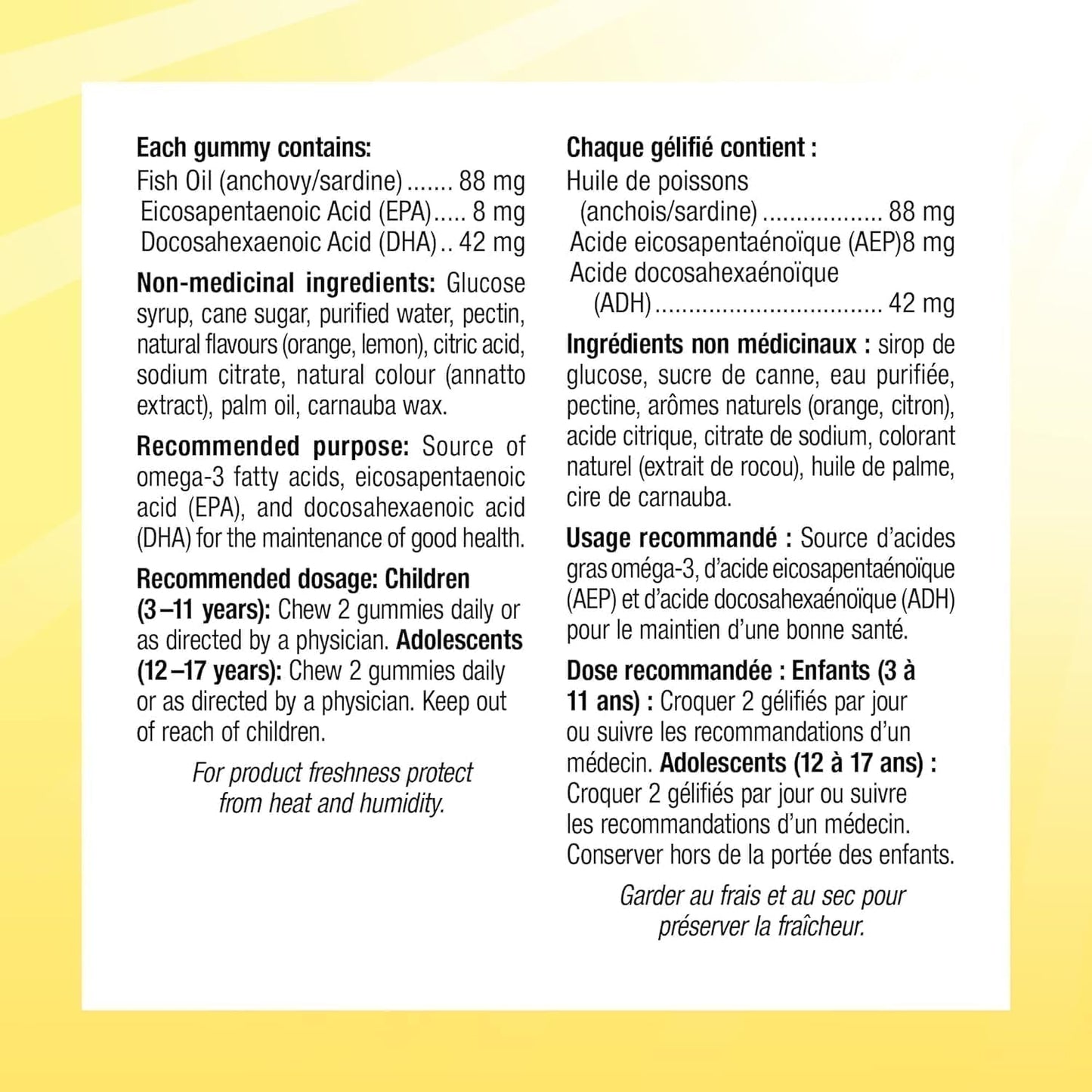 Sesame Street Brilliant Omega-3 Kids Gummy with DHA by Webber Naturals, 120 Gummies, For Children Age 3 and Up