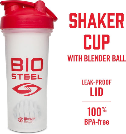 BioSteel Premium Shaker Bottle 28oz, Leak-Proof Protein Shaker Cup with Mixing Ball, BPA Free, Dishwasher Safe
