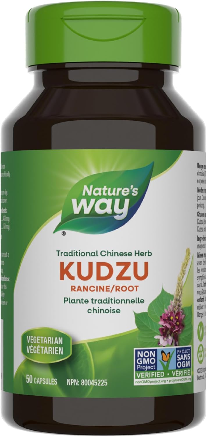 Nature's Way 葛根健康補充劑 – 優質草本補充劑 - 非基因改造項目認證，50 粒素食膠囊