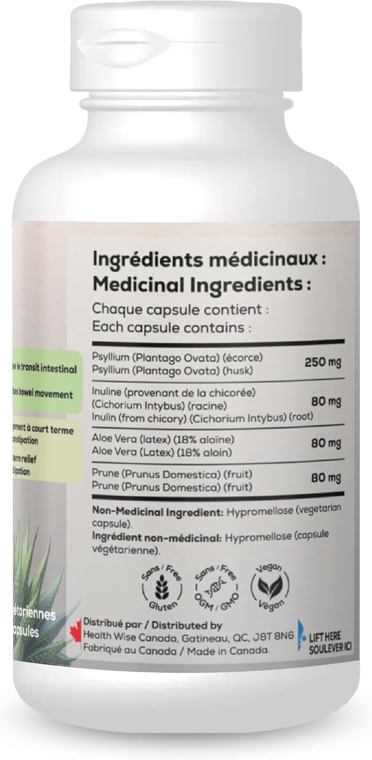 Nutrilax - 100% 天然泻药，缓解便秘，60 粒胶囊